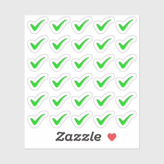 Groene Vinkjes Takenlijst Gereed Tracker Planner  Sticker (Vel)