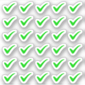 Groene Vinkjes Takenlijst Gereed Tracker Planner  Sticker (Voorkant)