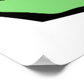 Groene Vinkteken Tik Symbool Poster (Hoek)