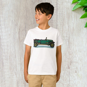 Groene vintage auto klassieke oldtimer auto t-shirt