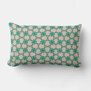 Groene Vintage Bloem Lange Kussen