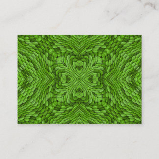 Groene Vintage Fractal Kaleidoscope Visitekaartje