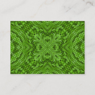 Groene Vintage Fractal van de Huid Caleidoscoop Visitekaartje