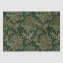 Groene vintage & gouden namaak bloemendecoratie Ke
