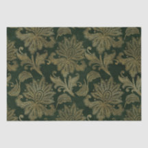 Groene vintage & gouden namaak bloemendecoratie ke