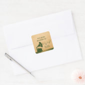 Groene Vintage Gramophone Stickers (Envelop)
