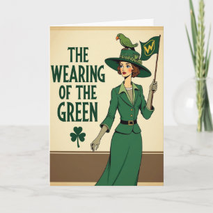 Groene Vintage Stijl Kaart