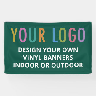 Groene vinyl banner aangepaste logo binnen of buit