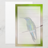 Groene Violet-ear Hummingbird Briefpapier (Voorkant / Achterkant)