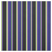 Groene, Violet, Midnight Blue, Black & White Lines Stof (Swatch)