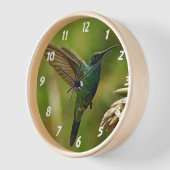 Groene Violet Oar Wall klok (Hoek)