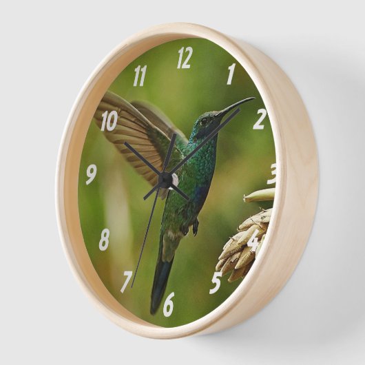 Groene Violet Oar Wall klok (Hoek)