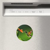 Groene Violetar Hummingbird Magneet (Insitu (Vaatwasser))