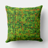 Groene virtuele boomschors, met kleine rode vlekke kussen (Achterkant)