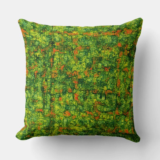 Groene virtuele boomschors, met kleine rode vlekke kussen (Voorkant)