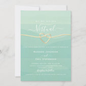 Groene virtuele bruiloft kaart (Voorkant)