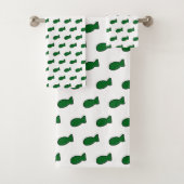 Groene vis bad handdoek (Insitu)