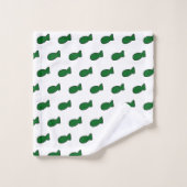 Groene vis bad handdoek (Wasdoekje)