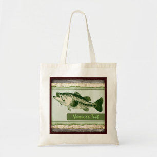 groene vis herbruikbare boodschappentas tote bag