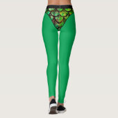 Groene vis schaal bikini leggings (Achterkant)