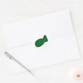  groene vis Sticker (Envelop)