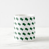 Groene Visachtige Visachtige Witte Koffiemok (Center)