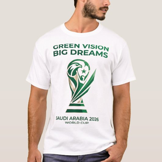 Groene Visie Grote Dromen T-shirt (Voorkant)