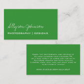 Groene Visitekaartjes (Voorkant / Achterkant)