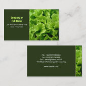 groene visitekaartjes (Voorkant / Achterkant)