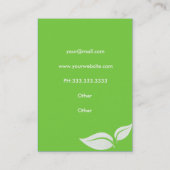 Groene Visitekaartjes (Achterkant)