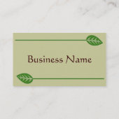 Groene Visitekaartjes (Achterkant)