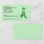 GROENE VISITEKAARTJES ~ HEIRLOOM ORGANISCHE LAWNCA (Voorkant / Achterkant)