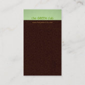 Groene Visitekaartjes vertakken (Achterkant)