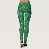 Groene visschaal Zeemeermin Leggings Ariel geïnspi (Achterkant)