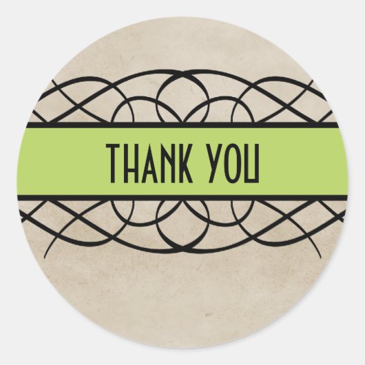 Groene Vlaamse Grens Dank u Stickers (Voorkant)