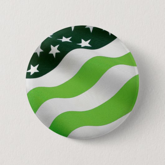 Groene vlag (ecologie) ronde button 5,7 cm (Voorkant)