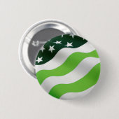 Groene vlag (ecologie) ronde button 5,7 cm (Voorkant /achterkant)