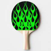 Groene Vlam Grafisch Tafeltennisbatje (Voorkant)