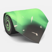 Groene vlam stropdas (Opgerold)