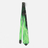 Groene vlam stropdas (Achterkant)