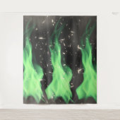 Groene vlam wandkleed (Voorkant)