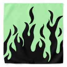 groene vlammenbandana
