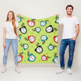 Groene Vleekbank met keurmerk Fleece Deken