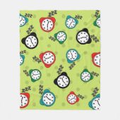 Groene Vleekbank met keurmerk Fleece Deken (Voorkant)