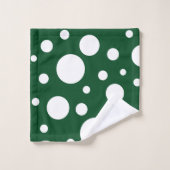 Groene Vlekken Badhanddoek Set Bad Handdoek (Wasdoekje)