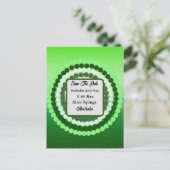 Groene vlekken Bewaar de datum, Briefkaart (Staand voorkant)
