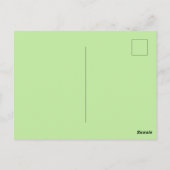 Groene vlekken Bewaar de datum, Briefkaart (Achterkant)