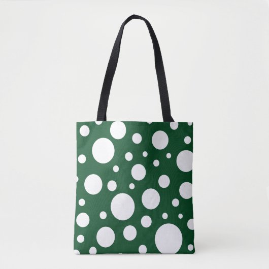 Groene Vlekken Canvas tas (Voorkant)