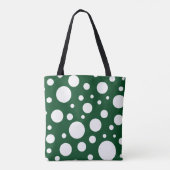 Groene Vlekken Canvas tas (Achterkant)