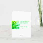 Groene vlekken dank je wel kaart (Achterkant)